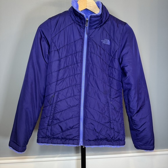 The North's Face Purple Reversible Coat - Picture 1 of 16